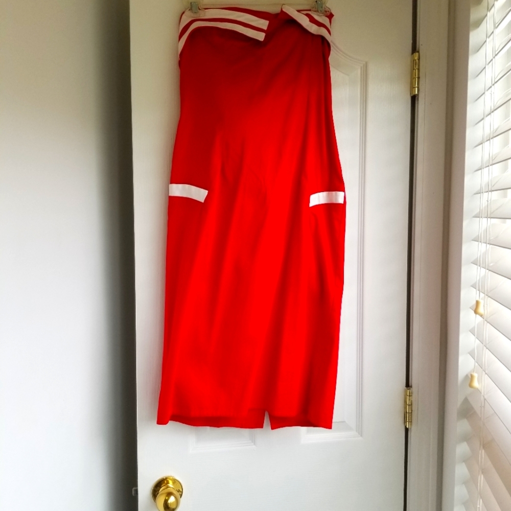 Collectif Vintage inspired sailor halter dress